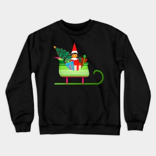 Christmas Elf Gift Boxes Crewneck Sweatshirt